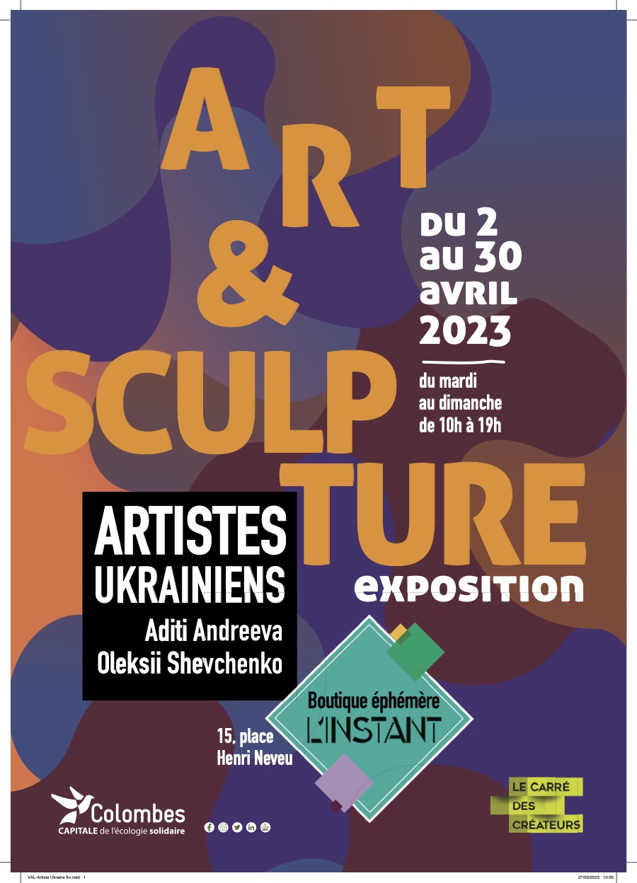 You are currently viewing Exposition d’artistes UKRAINIENS du 2 au 30 Avril de 10h à 19h à la Boutique éphémère