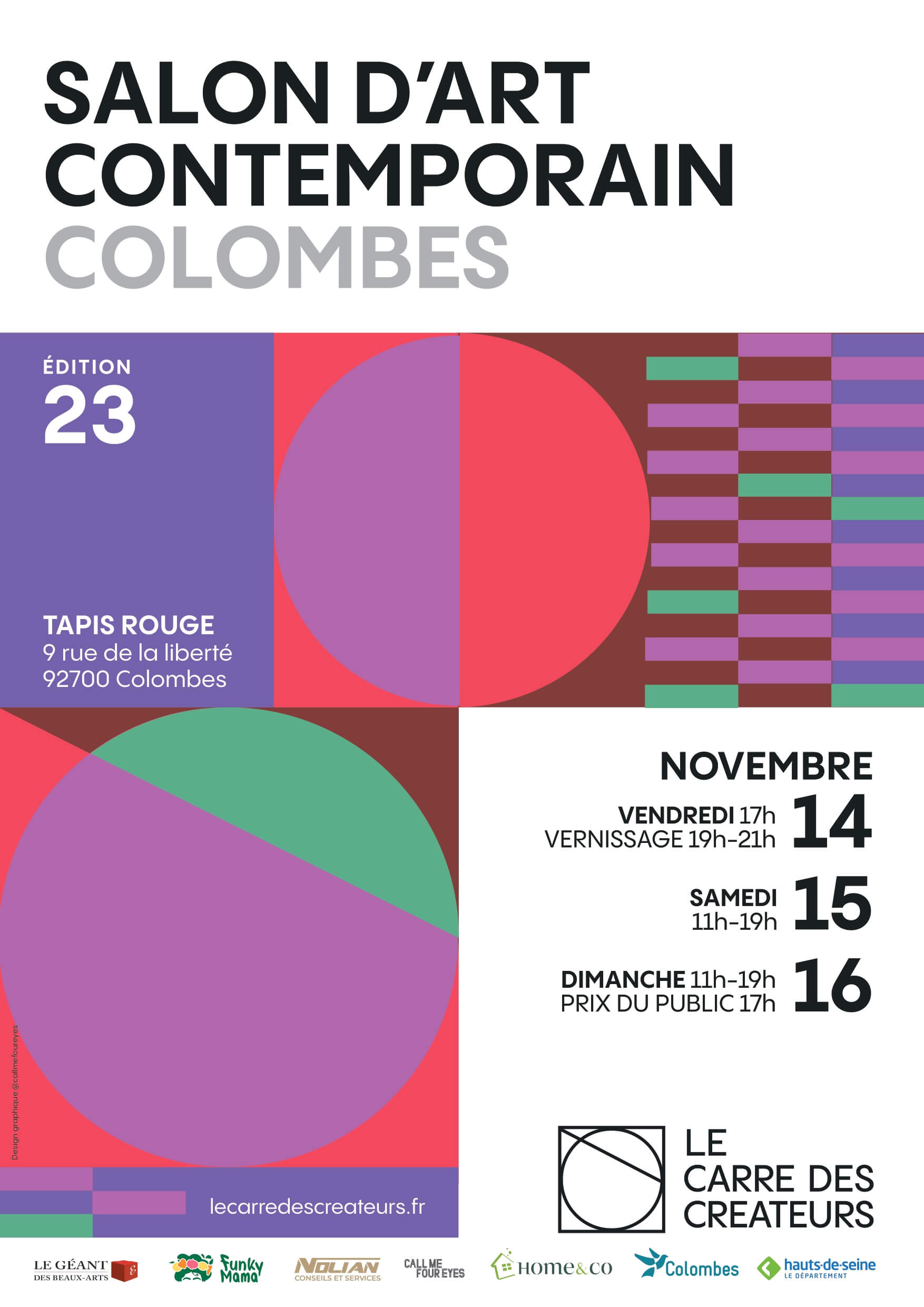 You are currently viewing Le 23 ème Salon d’Art Contemporain de Colombes  du 14 au 16 novembre 2025